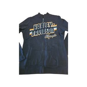 Harley Davidson Motorcycles black size XL Zipup Skagway, Alaska